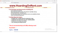 Hoarding On rent