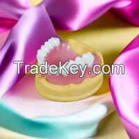 Dental pink high-strength and high toughness biocompatible UV resin ba