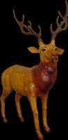 Hand made leather stag (animal Figurines)