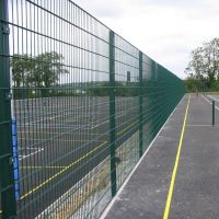 Wire Mesh Fence Panel 2D twin bars Double Wires Germany Galv. with Coating