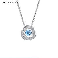 Creative Little 925 Sterling Silver Adjustable Hot Sale Custom Gold Plated Pendant Necklace Cubic Zirconia Necklace