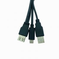097 AF2.0-Type C USB 2.0A Mother Type Cable Bluetooth Audio Connection Cable Automobile Data Recorder Connection Wire