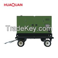 100kW 125kVA super silent mobile trailer diesel generator set