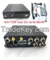 High Resolution 1080P SDI card 4 Channel Mobil DVR for Bus Camera Surv