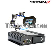 Double SD cards 1080P 4 Channel Mobile DVR Cameras Security System