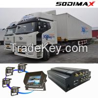 Taxi CCTV Wifi Bus 4 Camera Car DVR 4CH 3G Live Video Tracking with GP