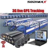 H.264 HDD SSD IPC 4 Channel Mobile DVR GPS WiFi For Truck Vehicle Car