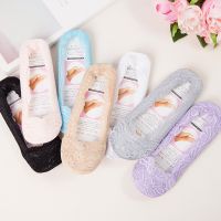 European New Design Lady Invisible No Show Socks Gold Silver Wire Velvet High Quality Ankle Socks
