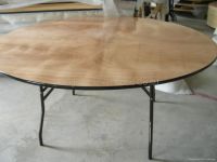 Plywood Round  Banquet Foldng Tables