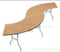 Plywood Serpentine Folding Tables
