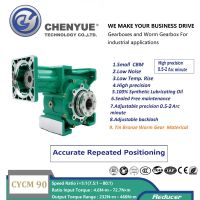 CHENYUE Low Backlash High Precision 0.5-2Arcminute Worm Gearbox CYCM90 Input shaft 19/20/22/24/28mm Output 40mm Speed Ratio from 5:1 to 80:1