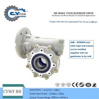 CHENYUE Large Output Bore Worm Gearbox CYWF80 Input 35mm Output 60mm Ratio 5:1/100:1 Torque 200-647N.m Motor 7.5Kw Hydraulic Machine Free Maintenance