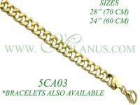 GOLD PLATED CHAIN MILANUS