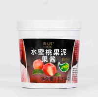 Peach fruit puree jams puree jam 1.36kg