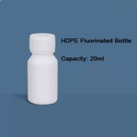 Laboratory Grade Reagent Bottle, 100% Virgin HDPE with Inside Wall Teflon Fluorinated, 20ml(0.7oz) Capacity, Pack of 1500