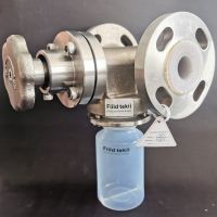 1 inch PFA Lined Inline Sampling Valve with Matching PFA Sampling Bottle Corrosion Resistance and High Cleanliness T Type Sampling System