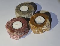 Jasper stone candle holder for sale