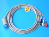 Datex-Ohmeda 3-leads ECG cable (snap type)