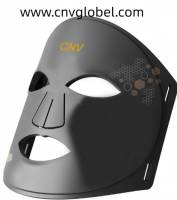 CNV Led Face Mask Light Therapy, Red & Blue Light Therapy for Wrinkles, Rejuvenation & Tightening, Skin Care G2 Black