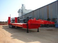 Lowbed Trailer with 3 axle, front loading, extendable