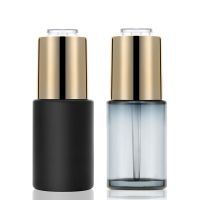 30ml essence liquid glass bottle, rotating self-priming button cap, drip pump, dropper bottle, off the shelf