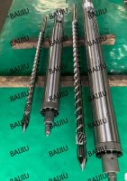 Bimetallic injection screw barrel for recycling material fruit basket products