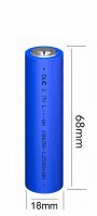 Customized Rechargeable 18650 Lithium Li-ion Battery 3.7V 600mAh for Flashlight/Robot/Beauty Instrument