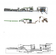 Reel to sheet litho-laminator with  stacker