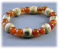 Sell karma beads, lucky beads, peaceful beads, carnelian beads