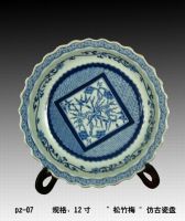 Sell antique imitation porcelain plate