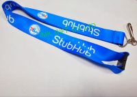 Promotional Custom Logo Neck Nylon Sublimation Heated Transfer Printing Polyester Lanyard with ID Card Holder