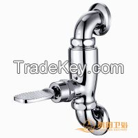 T-04K Floor Mounted Brass Toilet Pedal Flush Valve factory