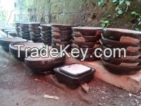 Affordable Bonsai and plants Pots Made from Mix Cement