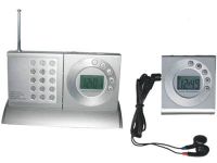 Sell clastic FM scan radio with alarm clock/ LCD time Display