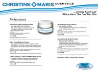 Christine Marie Cosmetics Natural Allergen Free Anti-Aging Skin Care