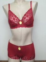 Red bra and panty set