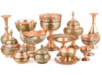 Premium Handmade Copper Khatamkari Decorative Sets