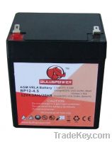 VRLA battery 12v4.5ah for Alarm system/lighting