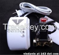 Hot sell gas detector with shut-off valve and relay output