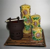 Sell Sunflower Candle Set