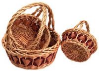 Sell willow&wooden basket
