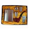 Sell 6oz Stainless Steel Hip Flask with Filler, Lighter, and Tobacco P