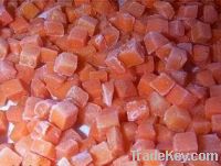 IQF frozen carrot dices