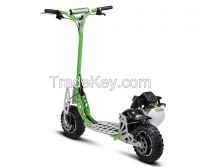 2 stroke 71cc big wheel gas scooter with CE certificate