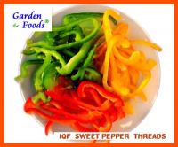Sell IQF Red/yellow/green pepper strips