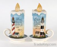 home decoration-light house with clock