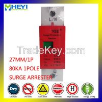 80KA   420v  1p  80A 27mm width  SPD Household Surge Protector Protective Low-voltage Arrester Device Surge Protective Device