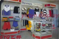 Sell slatwall display stand/clothing showcase/stall/rack/shelf