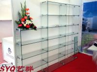 Sell gifts display case/exhibition equipment/glass stand/glass shelf