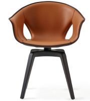 Modern Luxury Fiberglass Upholstered PU Ginger Chair